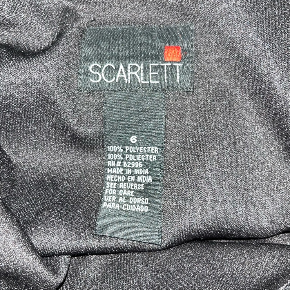 Scarlett Black Asymmetrical Midi Skirt Womens Size 6 - Picture 3 of 9